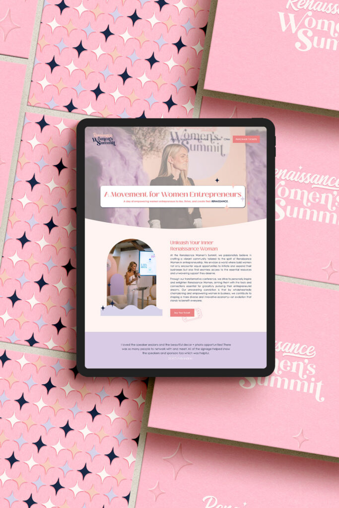 barbie inspired brand and website design